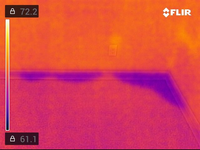 Thermal imaging heat distribution finding