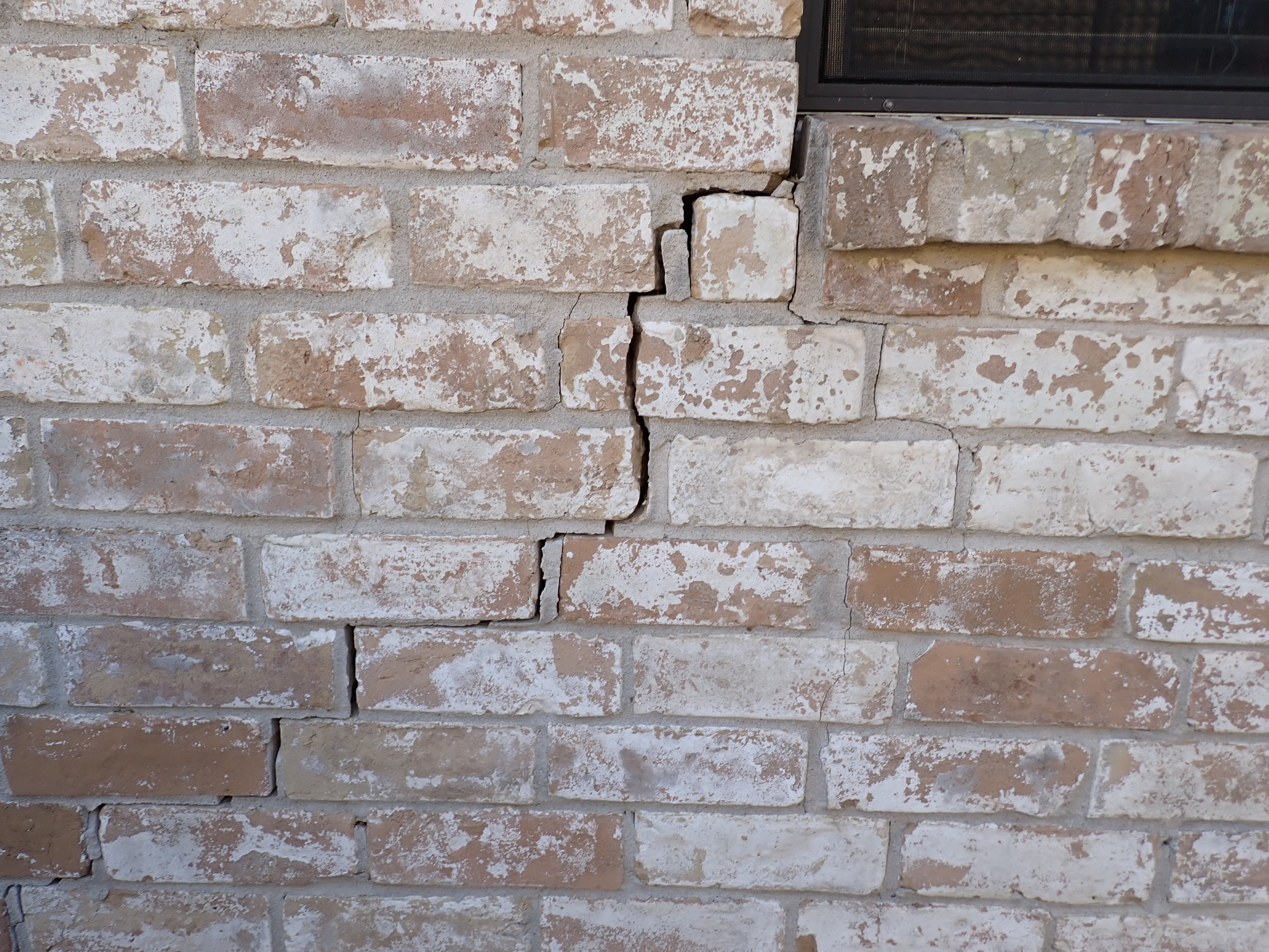 Cracked brick structural finding